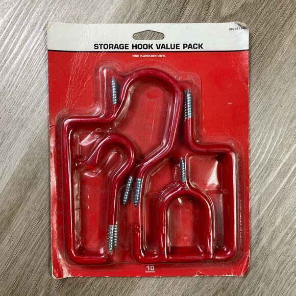 Storehouse Storage Hook Value Pack Zinc‎ Plated & Vinyl Coated - Picture 1 of 7